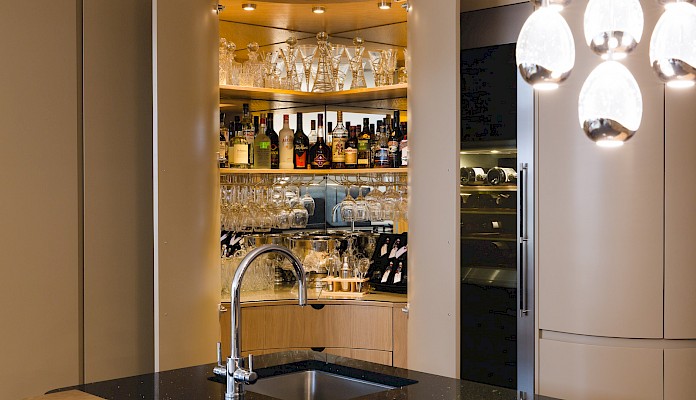 Bespoke Curved Kitchen Bar Design Perth | Fife | Scotland